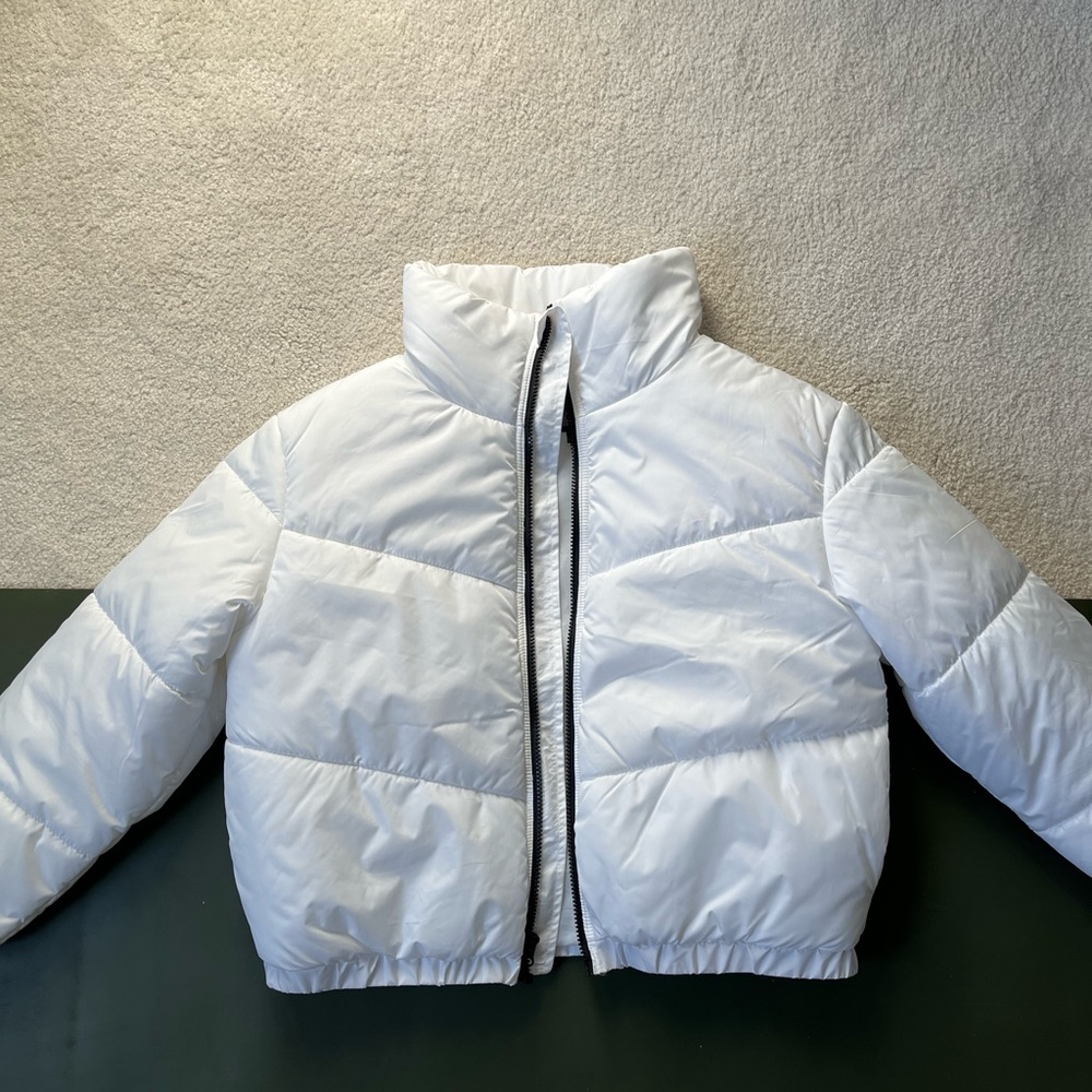 White Puffer Coat - Perfect Condition